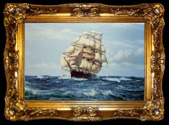 framed  unknow artist Seascape, boats, ships and warships.22, ta009-2